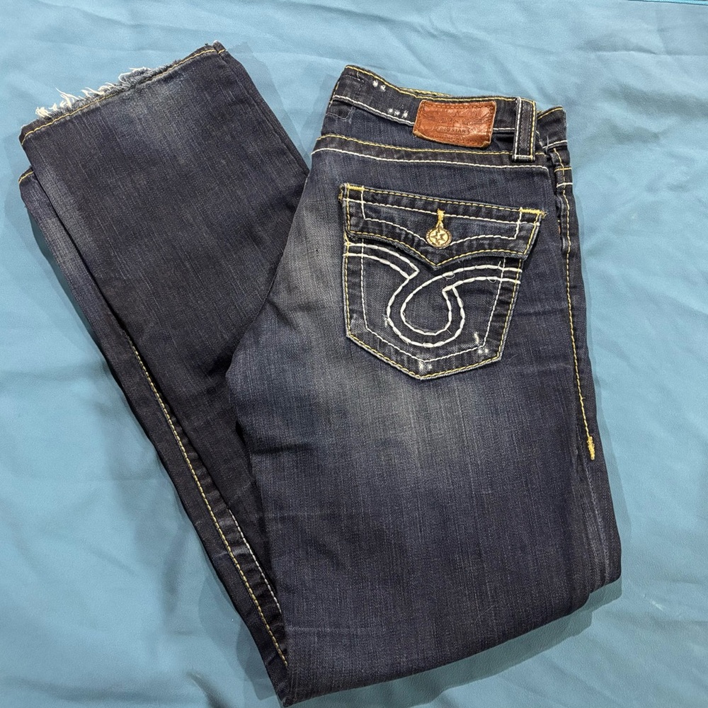 Big Star LIV Boot Cut/Straight LegJeans - Dark Blue